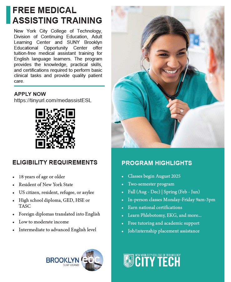 Medical Assistant Training Form for ELL