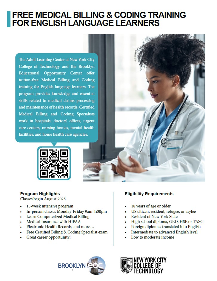 Medical Billing & Coding Training Form for ELL