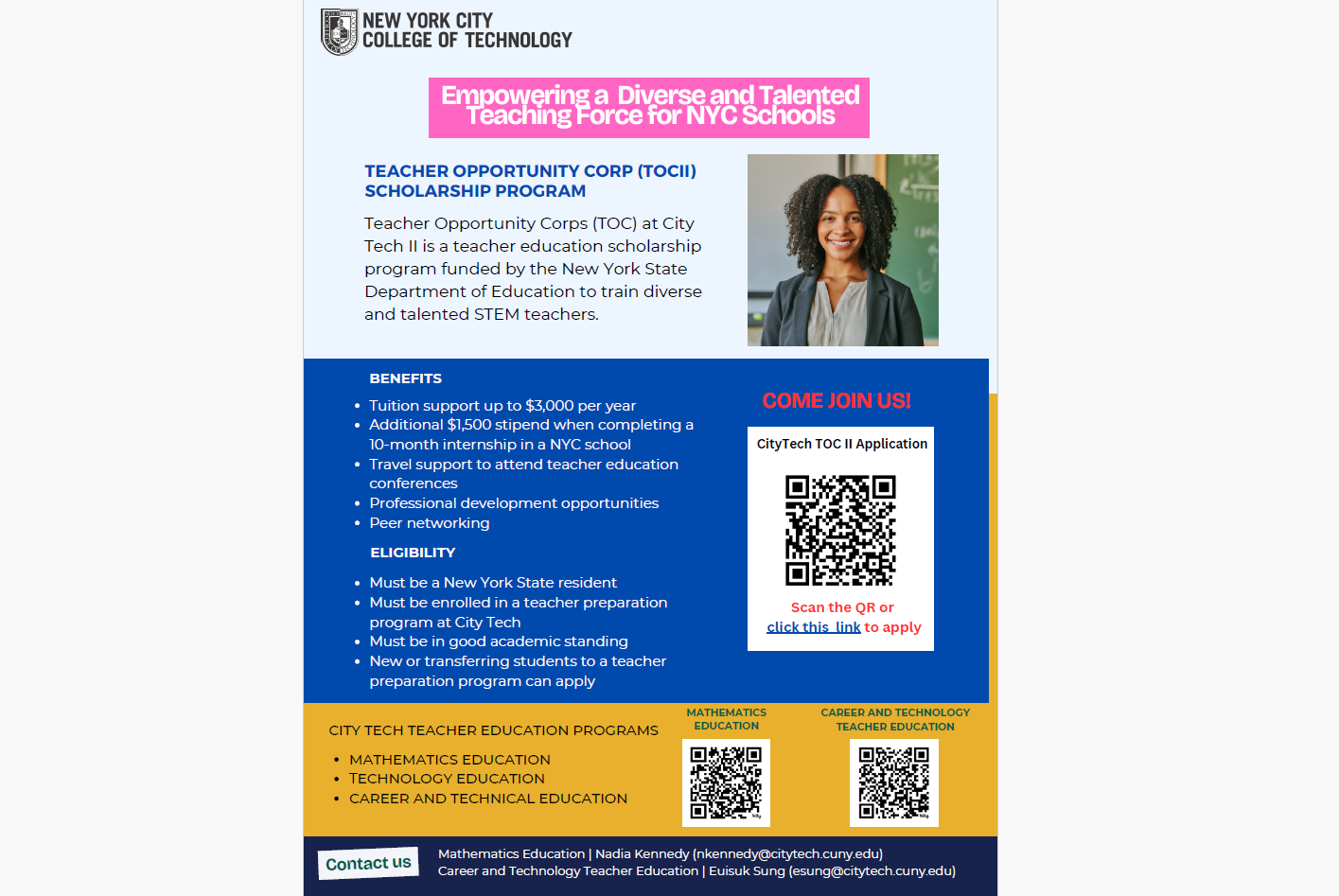 TOC II City Tech Flyer